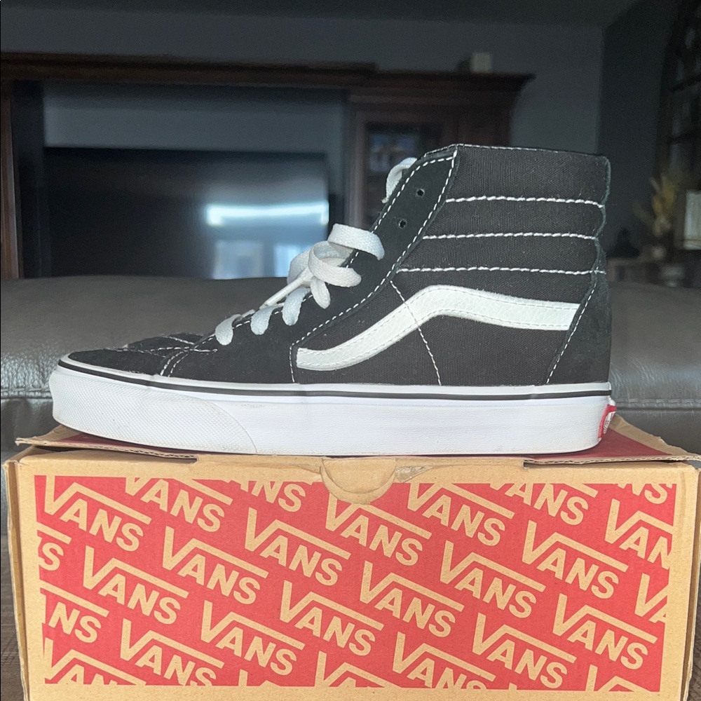 Vans Classic Black and White High-Tops - Picture 6 of 6